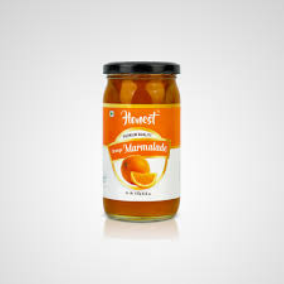 BIO ORANGE MARMALADE JAM IN GLASS JAR 330G